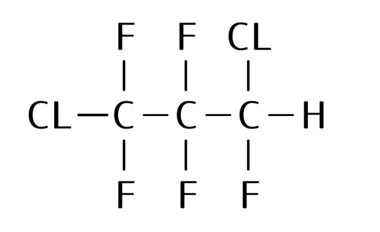 HCFC-225　構造式