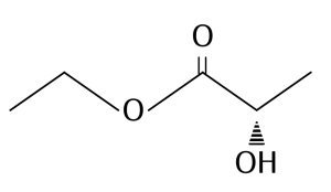 乳酸エチル構造式