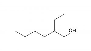 2-エチルヘキサノール　構造式