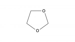 1,3-ジオキソラン　構造式