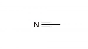 アセトニトリル　構造式