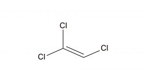 トリクロロエチレン　構造式