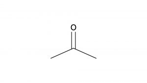 アセトン　構造式