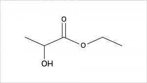 乳酸エチル　構造式
