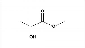 乳酸メチル　構造式