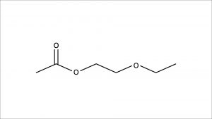 エチレングリコールモノエチルエーテルアセテート　構造式