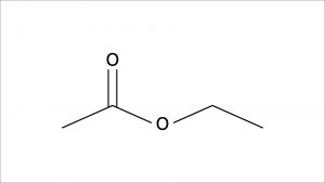 酢酸エチル　構造式